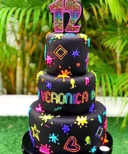 Неоновый торт №3