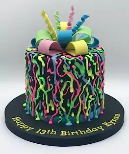 Неоновый торт №4
