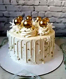 Новогодний торт с мандаринами