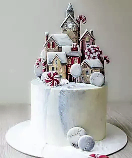 Новогодний торт с пряниками