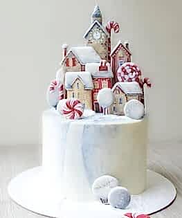 Новогодний торт с пряниками