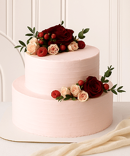 Свадебный торт с ягодами