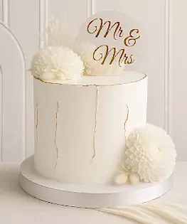 Свадебный торт с золотым декором