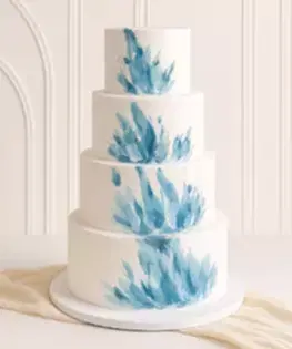 Свадебный торт в стиле гжель