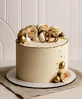 Свадебный торт с обручальными кольцами