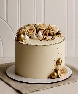 Свадебный торт с обручальными кольцами