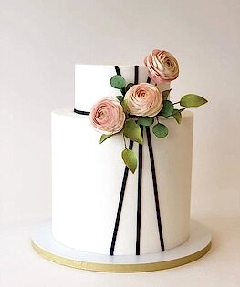 Свадебный торт в стиле минимализм