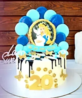 Торт Алиса в стране чудес №1