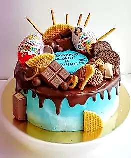 Торт без мастики №7