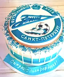 Торт для футболиста Зенит