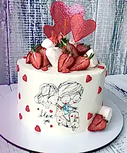 Торт Я люблю тебя
