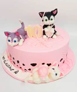Торт с котятами
