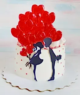 Торт на 14 февраля №1