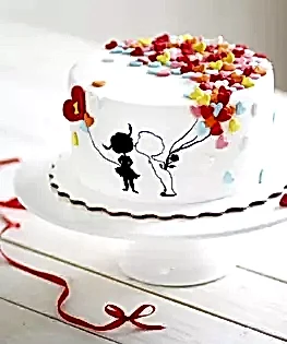 Торт на 14 февраля №10