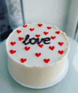 Торт на 14 февраля №11