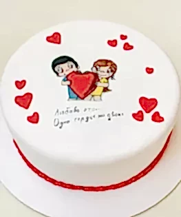 Торт на 14 февраля №3