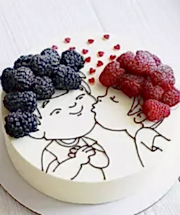 Торт на 14 февраля №4