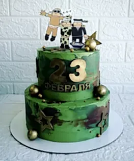 Торт на 23 февраля №8