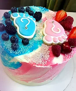 Торт на Гендер-пати №4