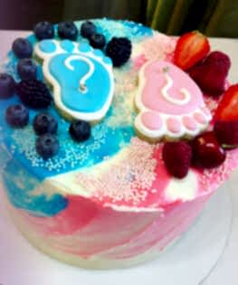 Торт на Гендер-пати №4