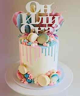 Торт на Гендер-пати №8