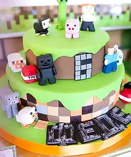 Торт MineCraft №2