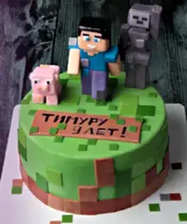 Торт MineCraft №3