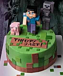 Торт MineCraft №3