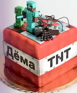 Торт MineCraft №4