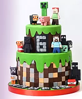 Торт MineCraft №6