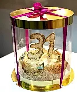 Премиум-коробка тубус золотой №3