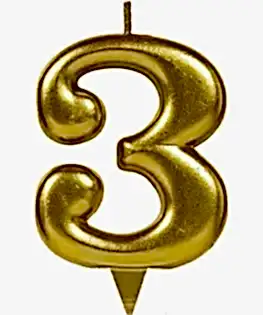 Свечи-цифры №3