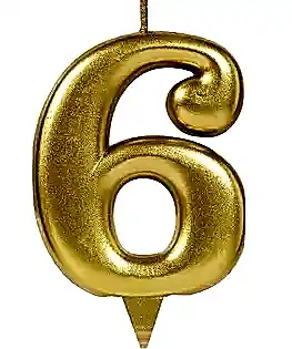 Свечи-цифры №6