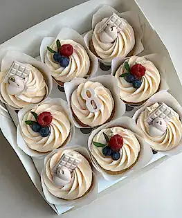 Капкейки в тематике 8 марта