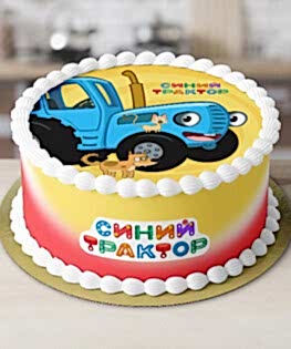 Торт Синий трактор №1