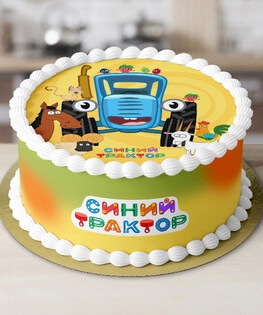 Торт Синий трактор №3