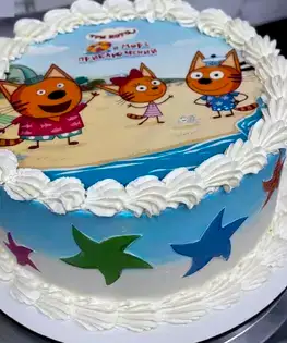 Торт Три кота №4