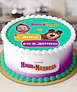 Торт Маша и медведь №3