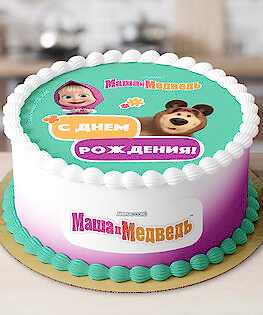 Торт Маша и медведь №3