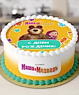 Торт Маша и медведь №4
