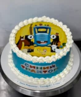 Торт Синий трактор №2