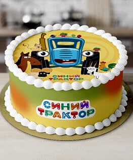 Торт Синий трактор №3
