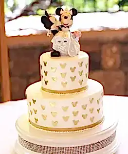 Свадебный торт с Микки и Минни