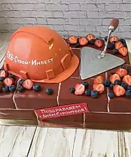Торт на День Строителя прямоугольный
