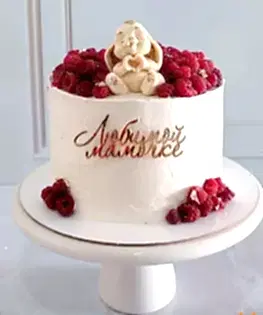 Торт для мамы с зайчиком