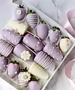 Клубника +бананы в шоколаде 