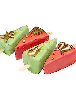 Новогоднее Ассорти чизкейков на палочке (от 4 штук)