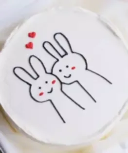 Бенто торт Зайчики