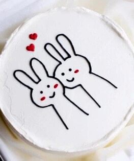 Бенто торт Зайчики