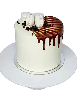 Торт с макарунами и шоколадом